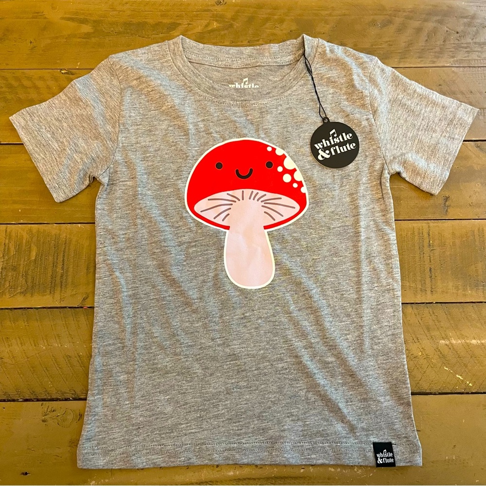 NWT 5/6 Whistle and flute mushroom tee
